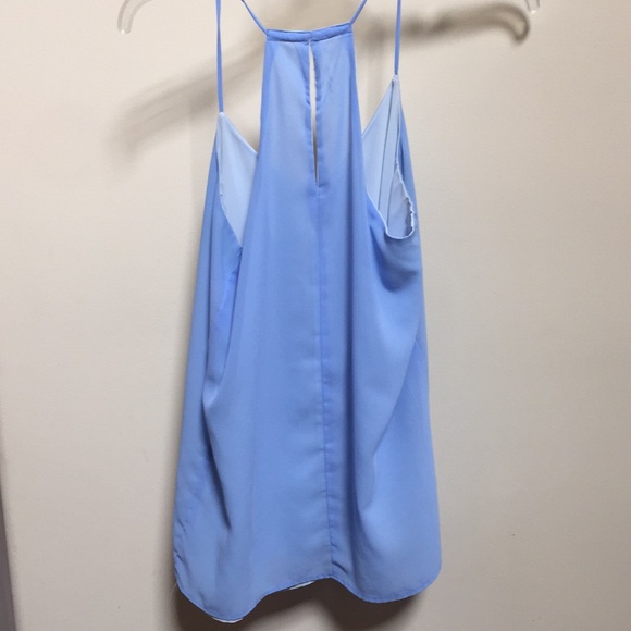 Blue Razor Back Blouse - Picture 2 of 4